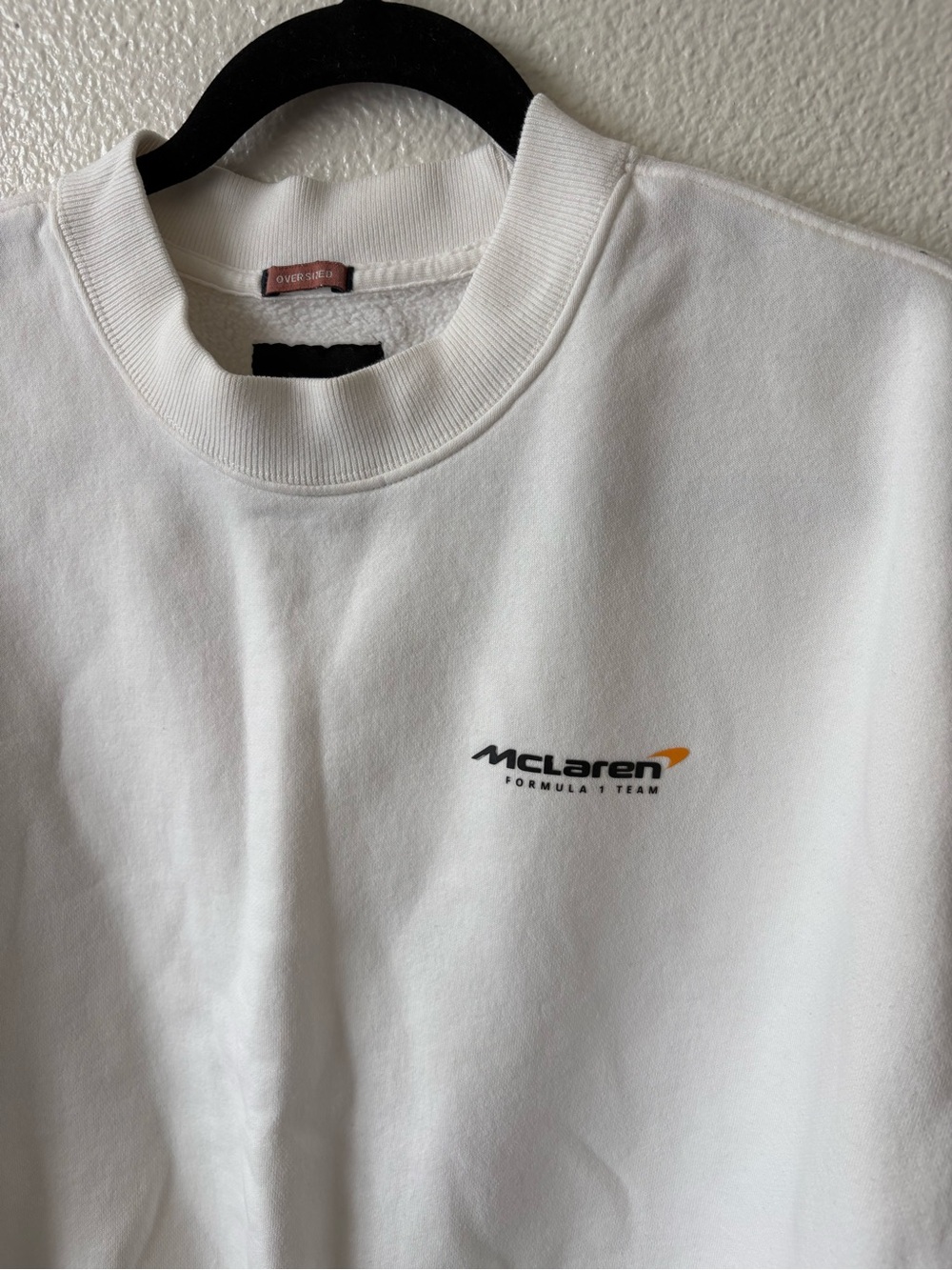 Abercrombie & Fitch McLaren Men's White Crewneck Sweatshirt Size S - Picture 2 of 7